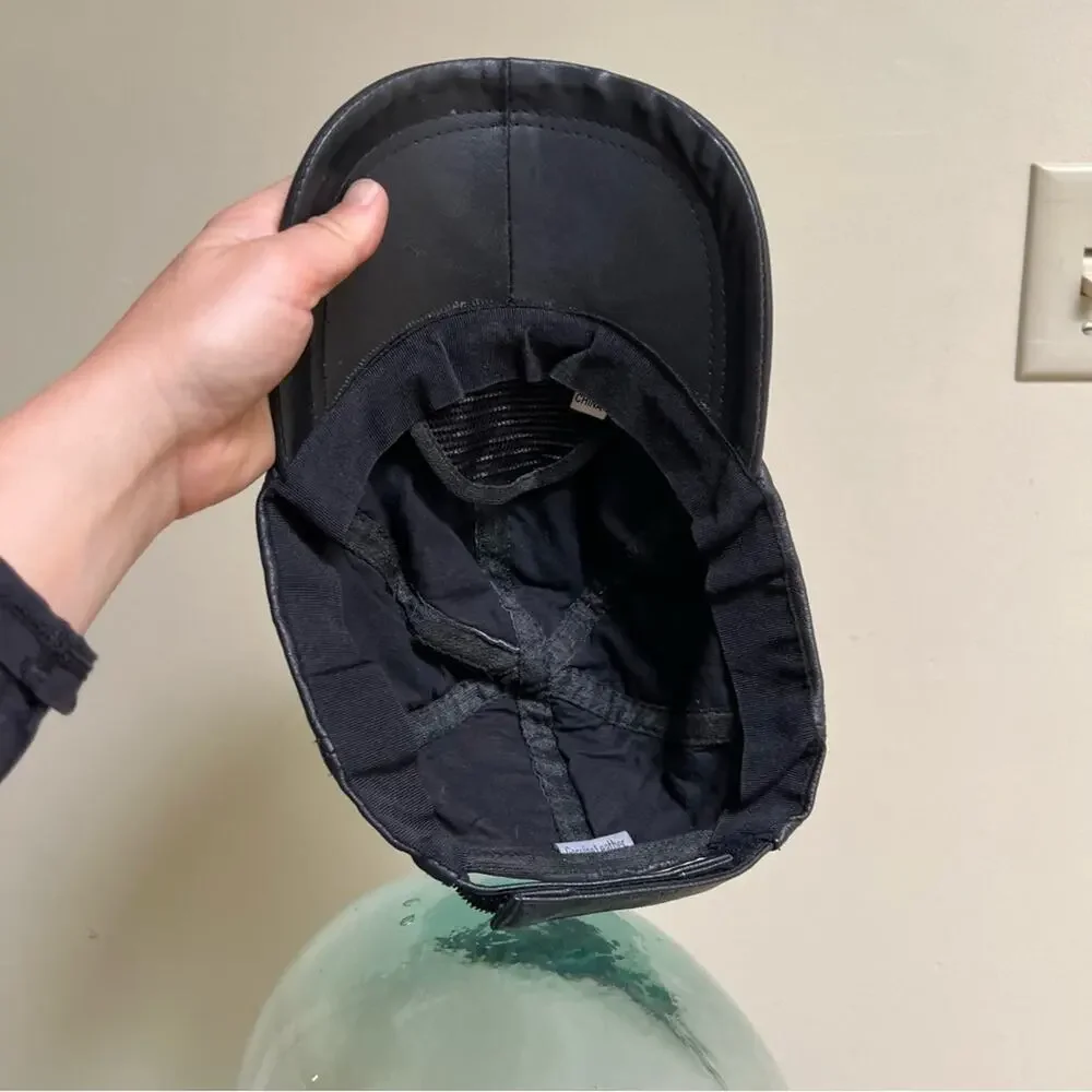 Leather Baseball Hat
